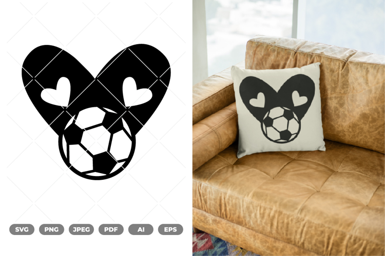 Soccer Love SVG & Clipart