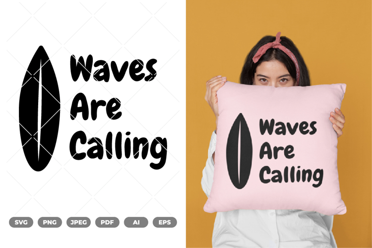 Waves Are Calling SVG & Clipart