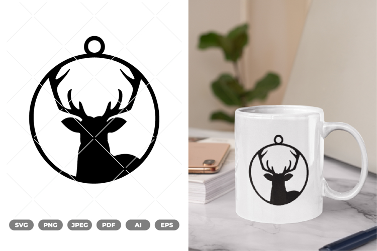 Keychain deer SVG & Clipart