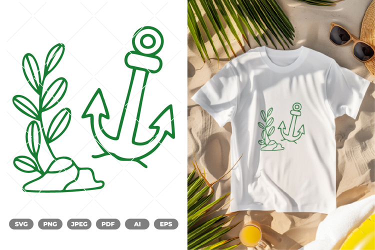 Seaweed SVG   Clipart