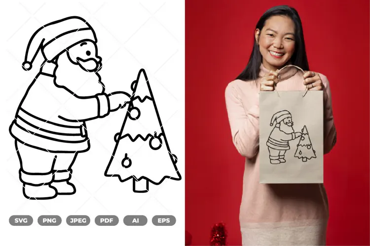 Cute Santa SVG & Clipart