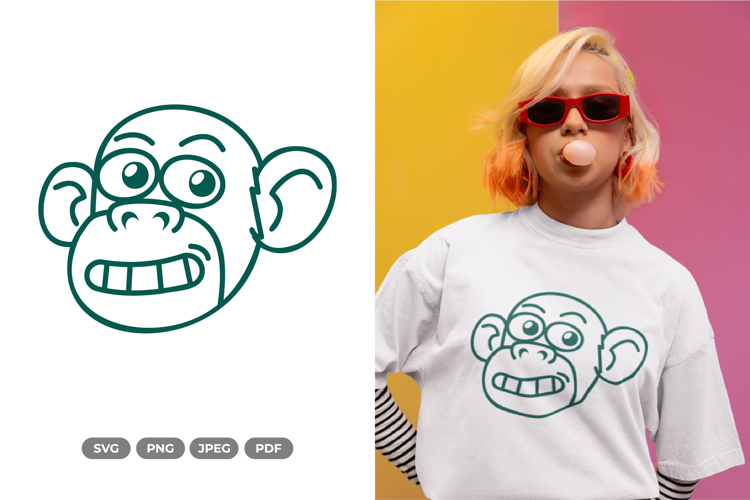 Monkey Svg Image 24