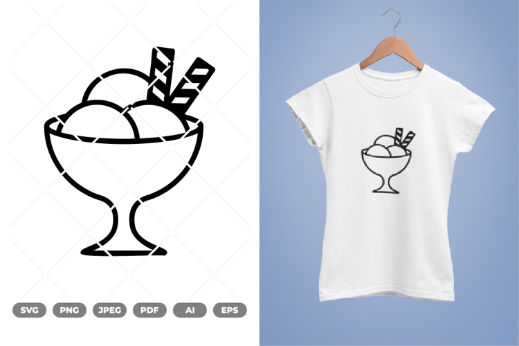 Ice Cream Icon SVG & Clipart