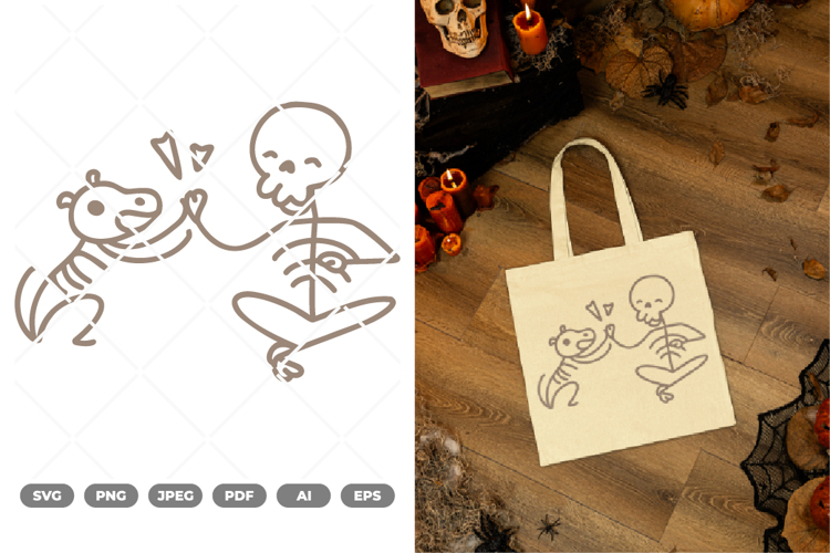 Cat Skeleton Svg Image 15