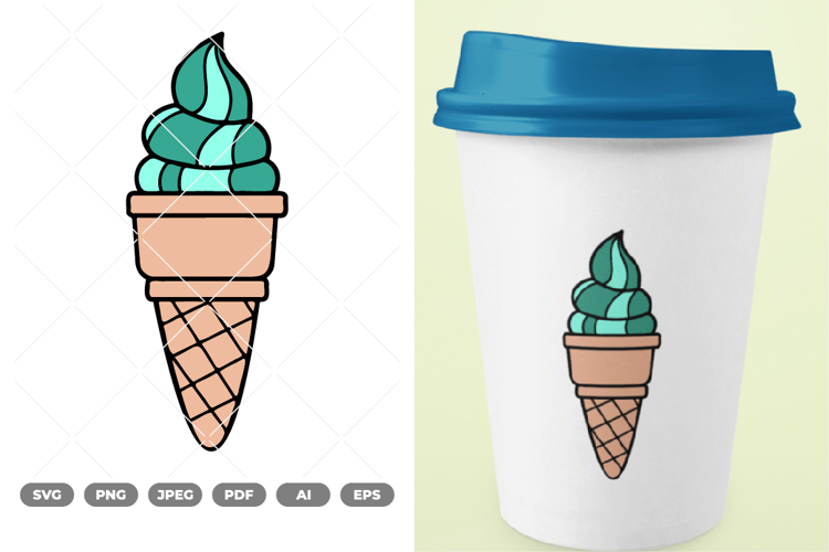 Ice Cream Colored SVG & Clipart