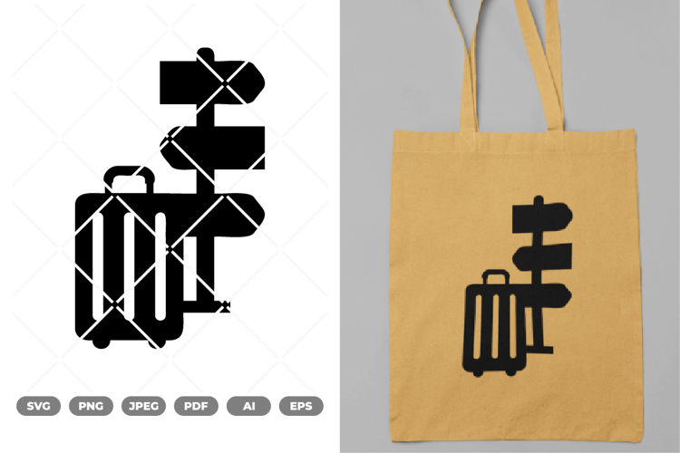 Travel Sign Icon SVG   Clipart