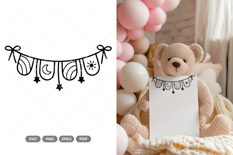 Garlands Doodle SVG & Clipart