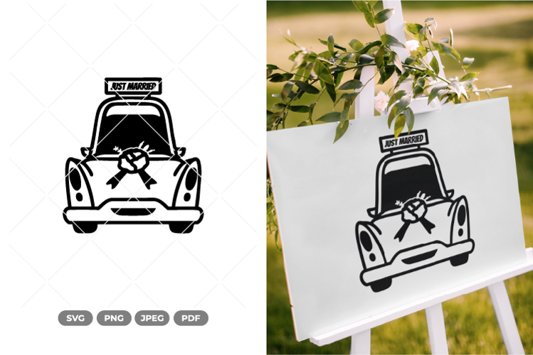 Just Married SVG & Clipart