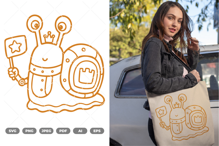Snail Robot SVG   Clipart