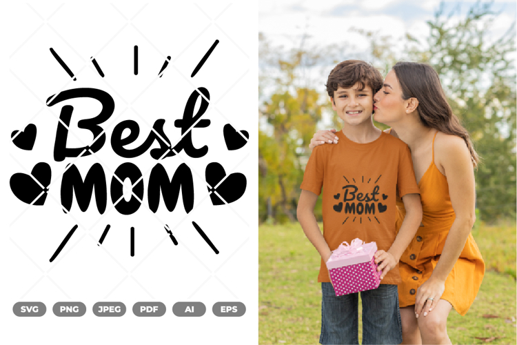 Best Mom SVG & Clipart example image 1