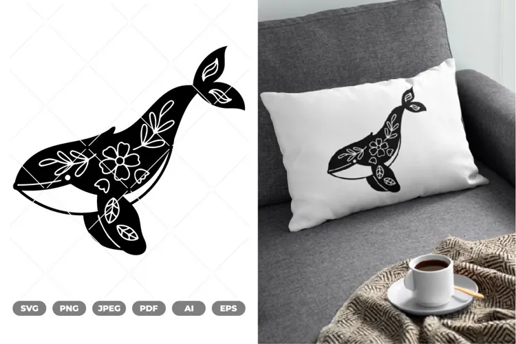 Floral Animal SVG & Clipart
