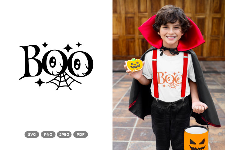 Boo SVG & Clipart - Halloween Cut File
