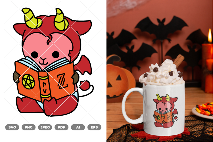 Little Demon Colored SVG & Clipart