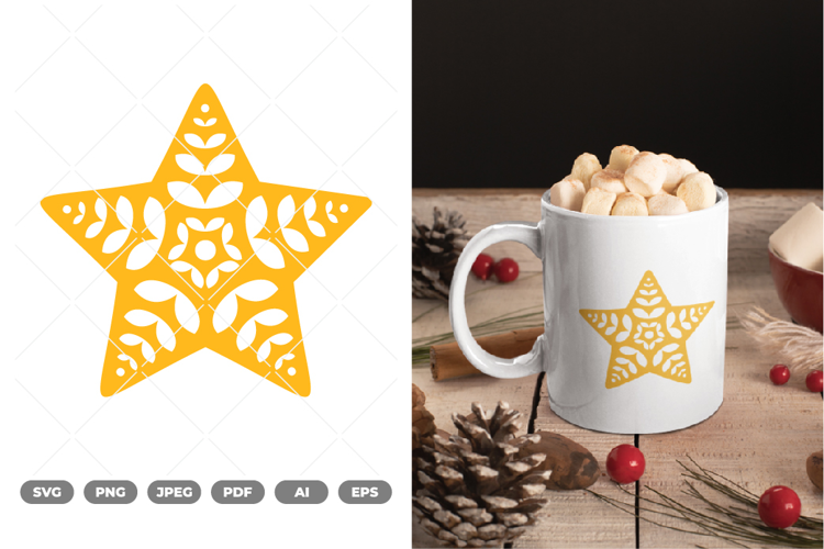 Christmas Star SVG & Clipart