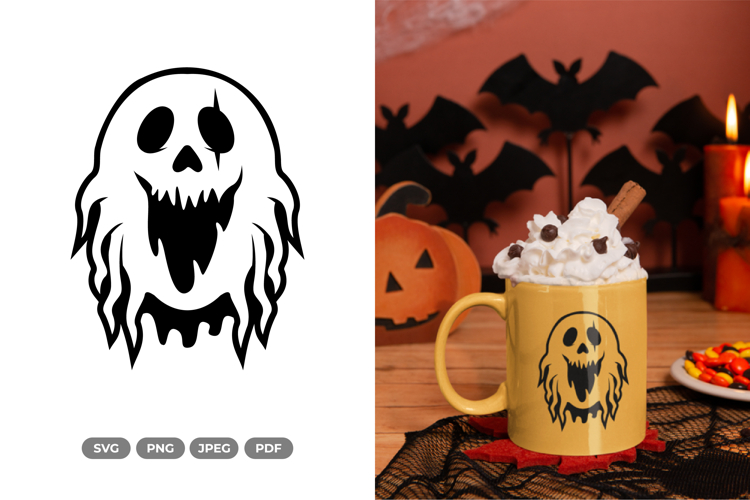 Ghost SVG & Clipart - Halloween Cut File