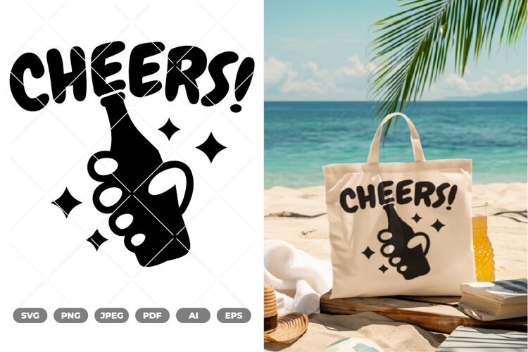 Cheers SVG & Clipart example image 1