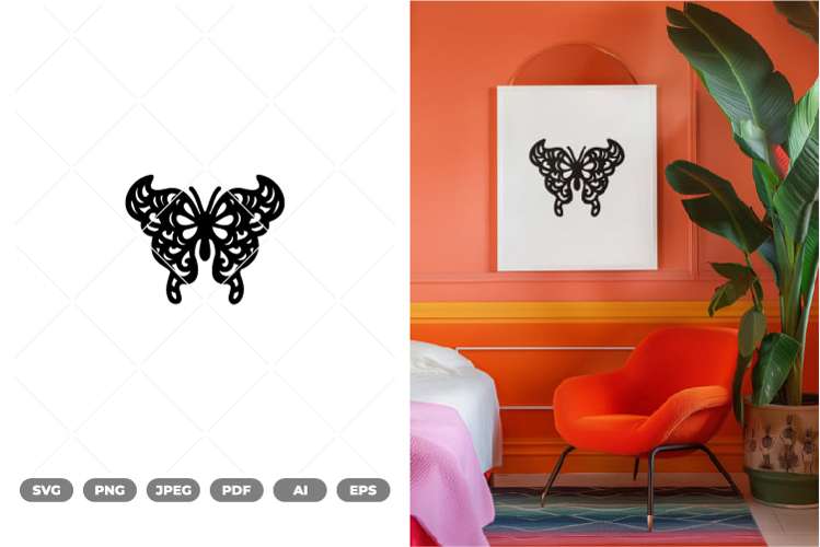Decorative Butterfly SVG & Clipart