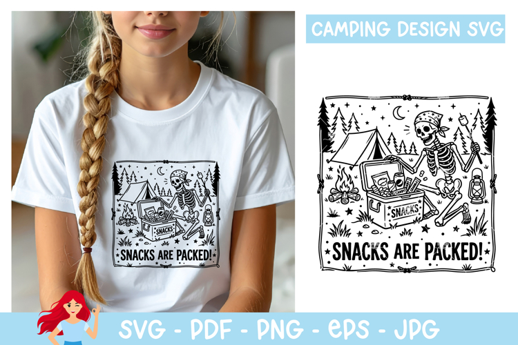 Snacks are packed SVG, Camp SVG