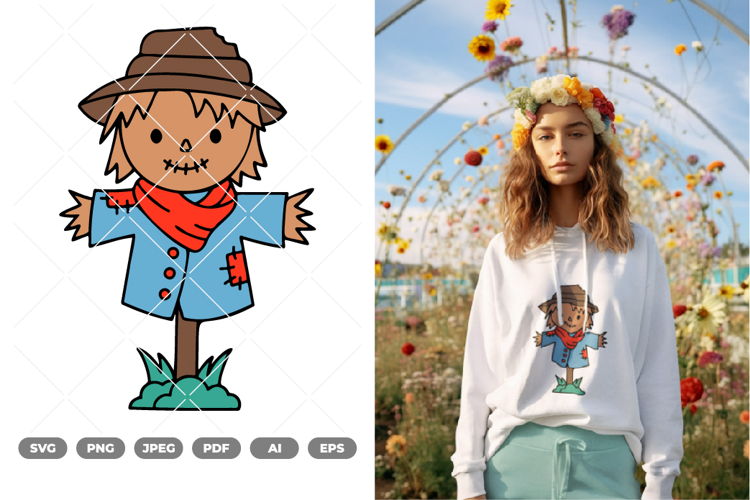 Scarecrow Colored SVG & Clipart
