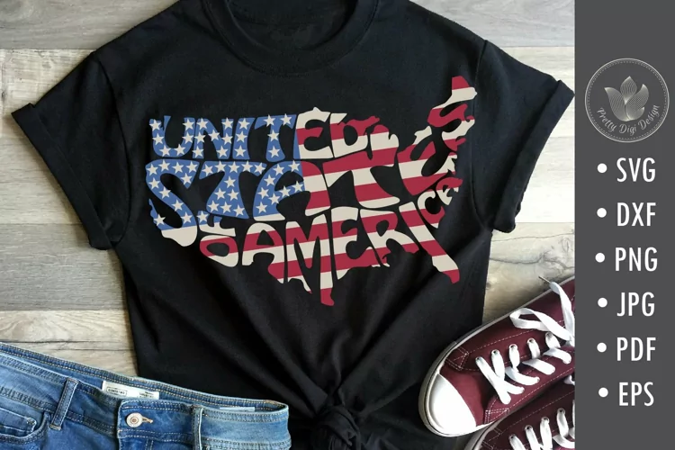 United States of America Sublimation | America Word Art