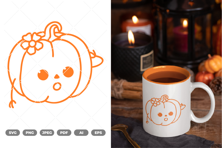 Cute Pumpkin SVG & Clipart