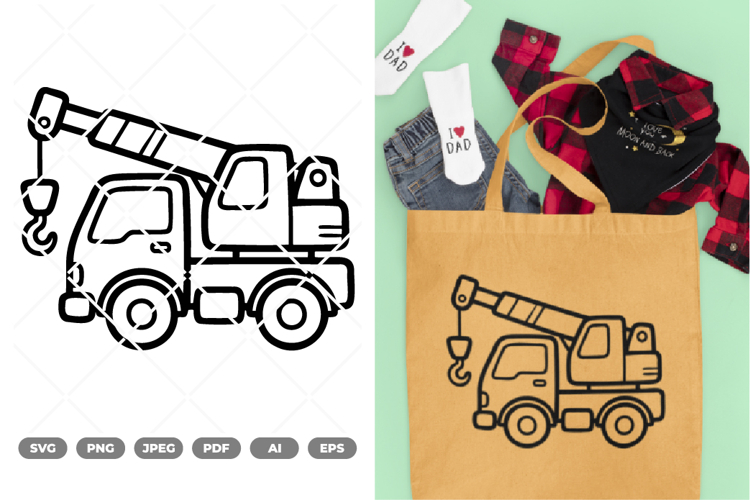 Mobile Crane SVG & Clipart
