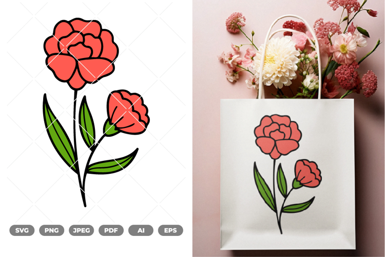 Flower Colored SVG & Clipart