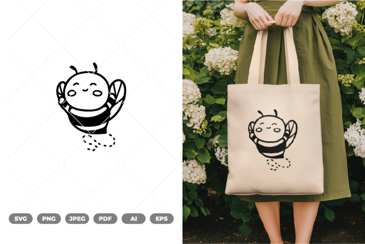 Bee Happy Svg Image 12