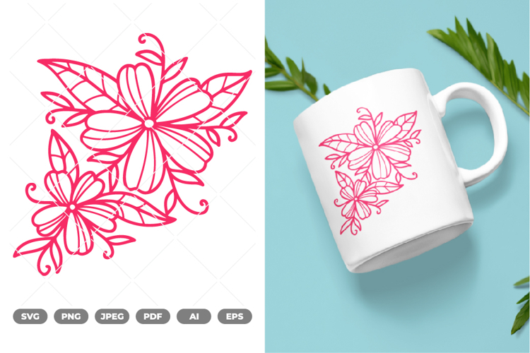 Flower Doodle SVG   Clipart