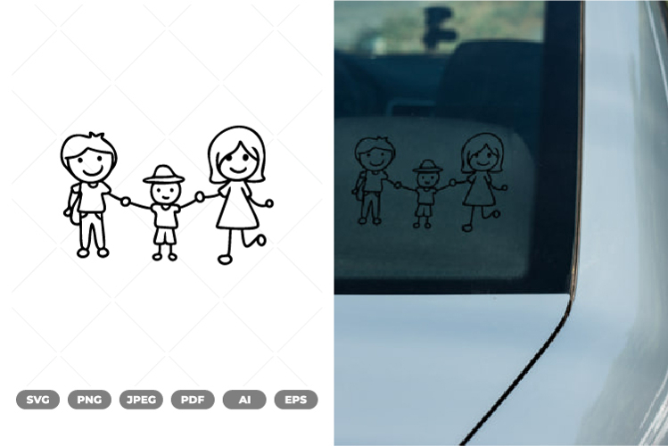  Stick Figure Family Clipart Image 2