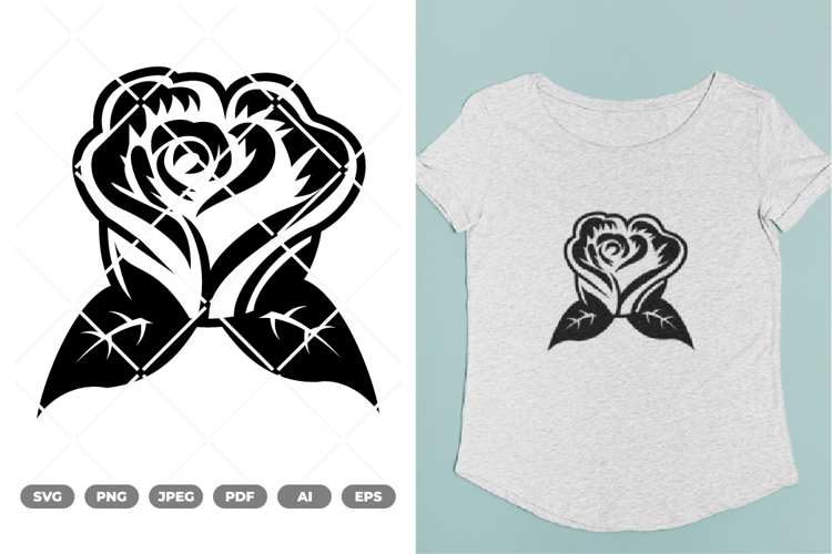 Rose SVG & Clipart example image 1