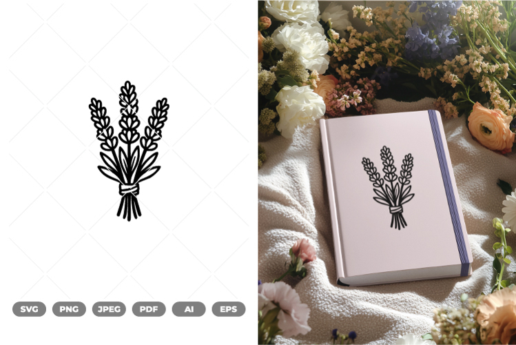 Flower Bouquet SVG & Clipart