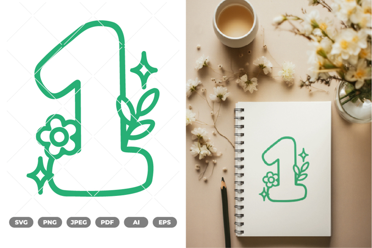 Number One Svg Image 17