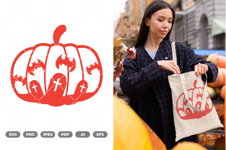 Halloween Pumpkin Cut file SVG & Clipart