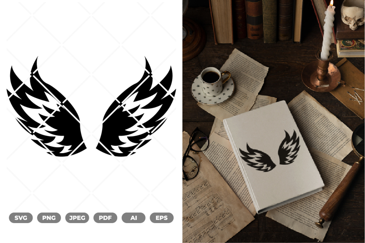 Wings SVG & Clipart example image 1