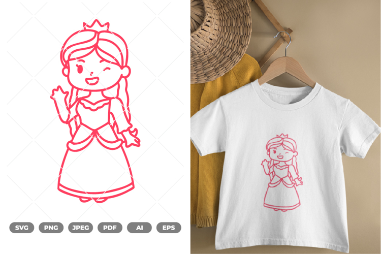 Chibi Princess SVG & Clipart