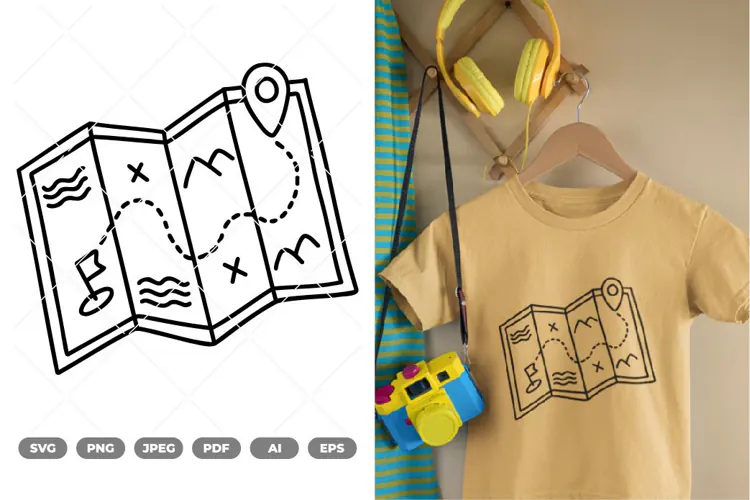 Traveling Doodle SVG & Clipart