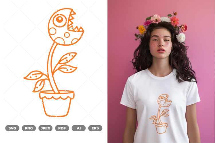 Monster Flower SVG & Clipart