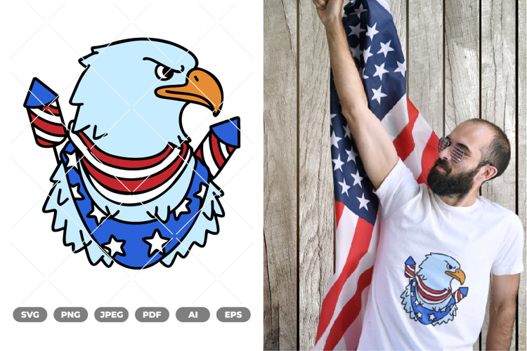 Patriotic Eagle Svg Image 12