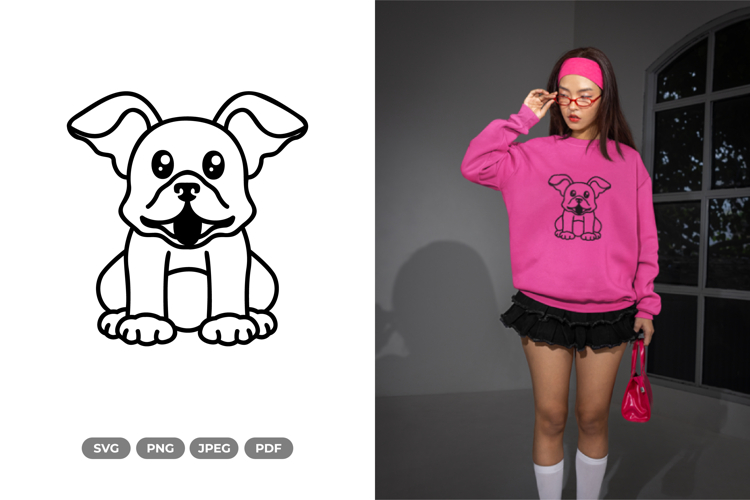 Kawaii Dog SVG & Clipart - Pet Clipart