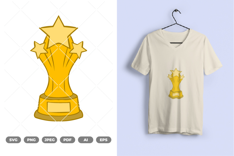Thropy Colored SVG   Clipart