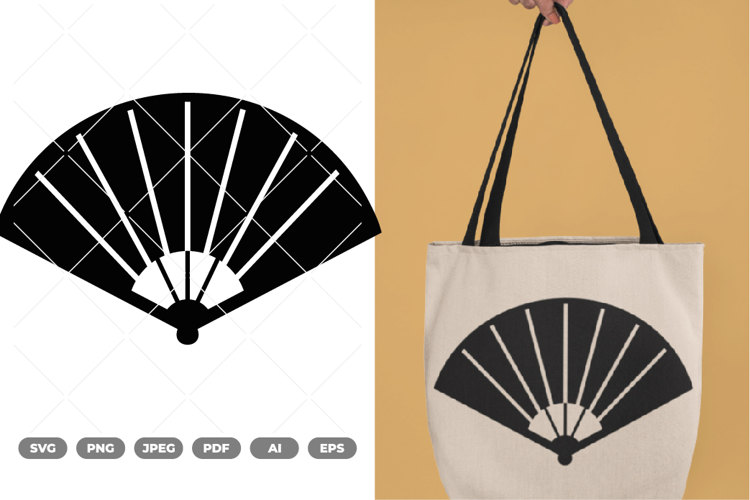Fan Silhouette SVG & Clipart