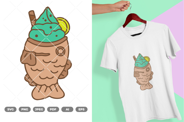 Taiyaki Colored SVG & Clipart