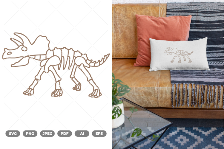 Dinosaur Skeleton SVG & Clipart