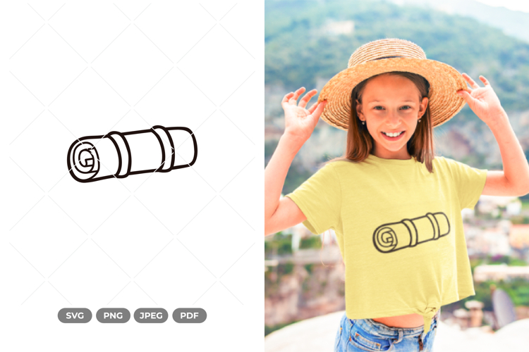 Doodle Mattress SVG & Clipart - Camping SVG