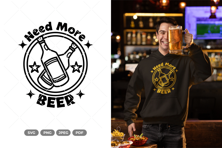 I Need Beer SVG   Clipart - Cut File