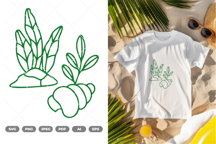 Seaweed SVG   Clipart