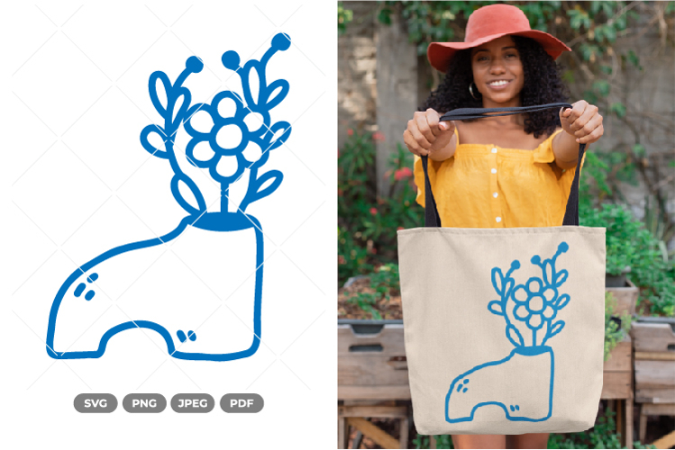 Cute Potted Plant SVG & Clipart