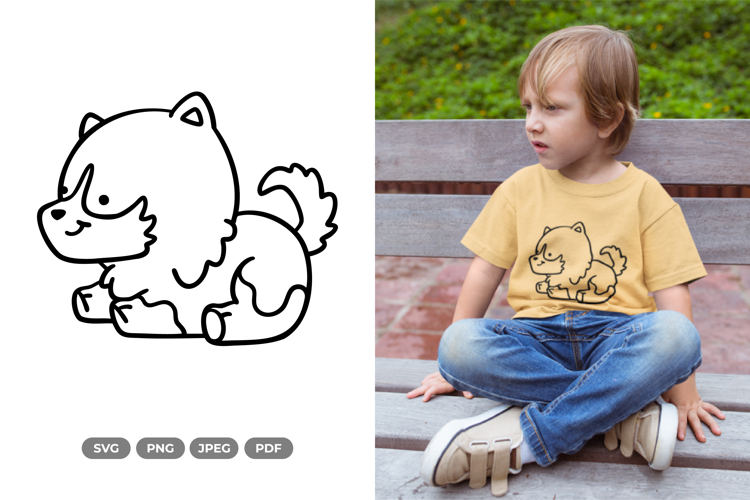 Kawaii Puppy SVG & Clipart - Pet Clipart