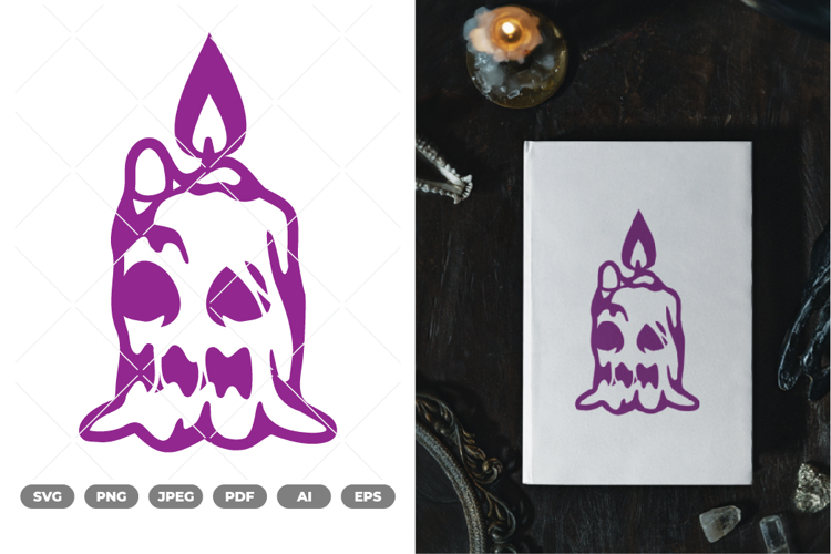 Scary Candle SVG & Clipart